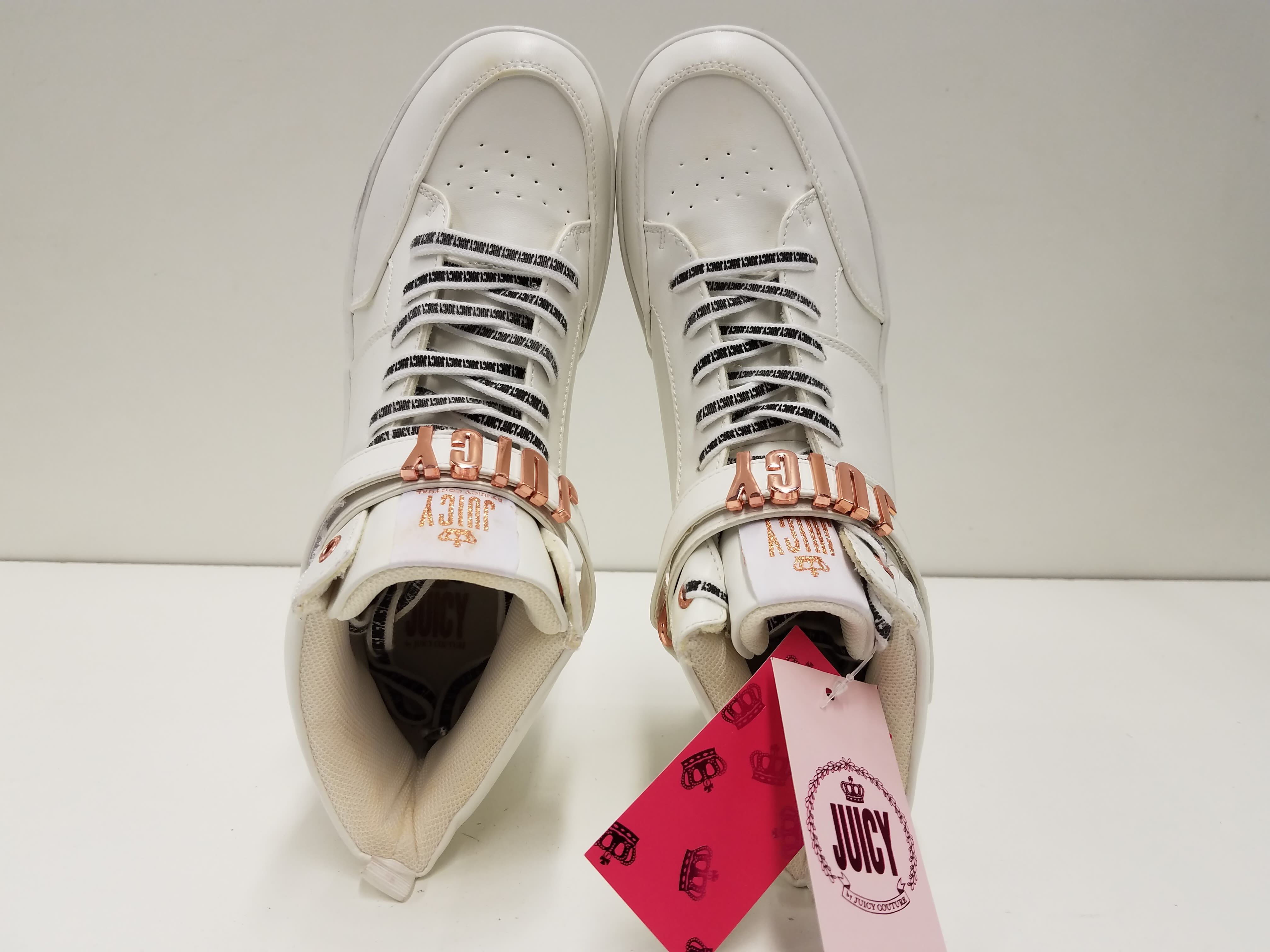 NWT Juicy Couture Studded Logo Strap Fashion Pull On Sneakers